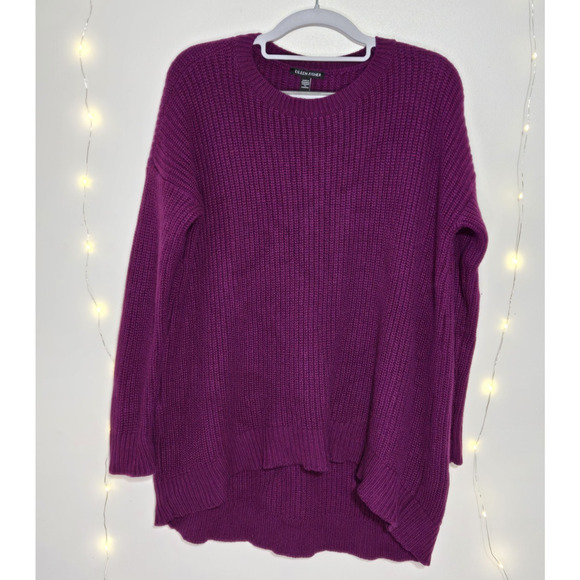 EILEEN FISHER Women's Recycled Cashmere Wool Sweater XS Jam Oversized Heavy - Picture 5 of 14